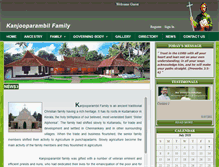 Tablet Screenshot of kanjooparambilfamily.org